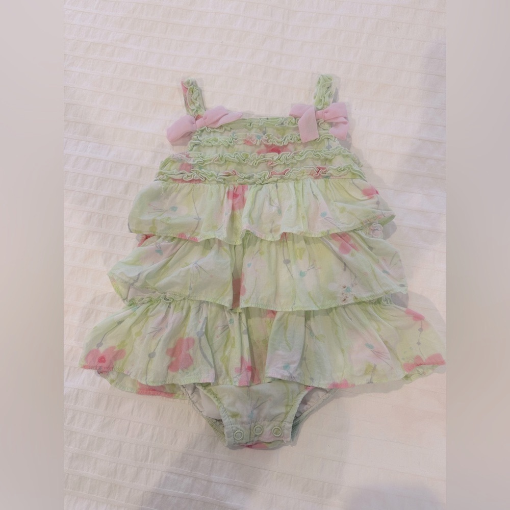 FAO Baby Girl Ruffle Floral Romper